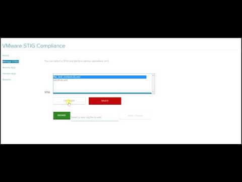 VMware GOLD vApp STIG Assessment and Remediation Tool: Managing STIGs