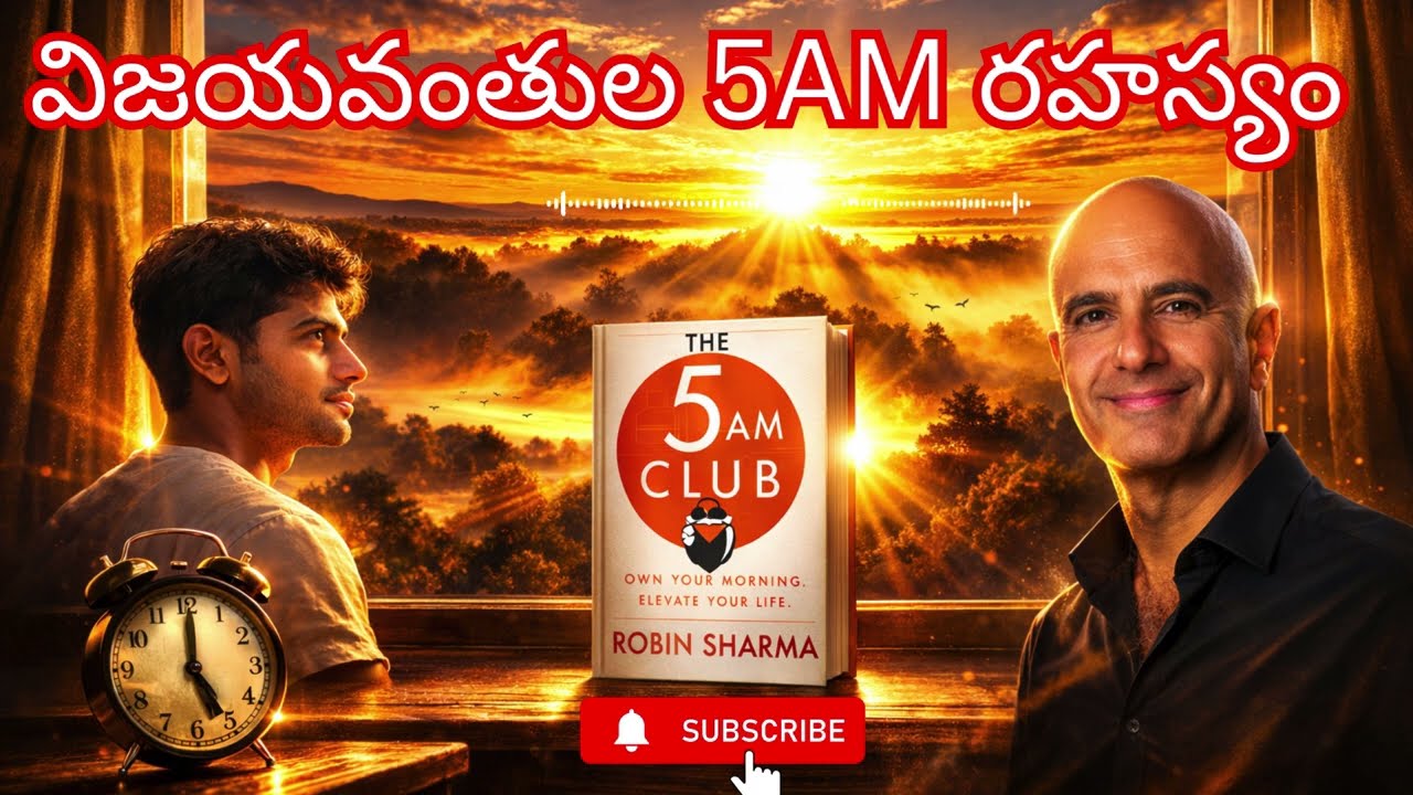 5AM లేస్తే ఏమవుతుంది? | The 5 AM Club Summary in Telugu | Life Changing Book