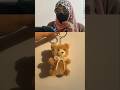 DIY teddy bear keychain🧸🧸do it in one minute#shorts#shortsfeed#reezavlog
