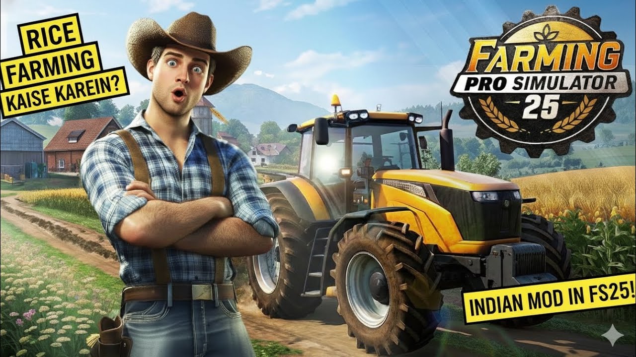 ​"Indian Tractor Mod in Farming Simulator 25! 🇮🇳🔥"