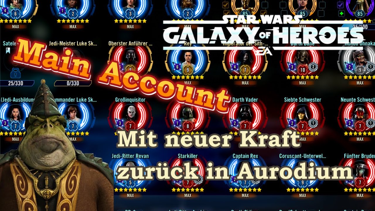 SWGoH | Main Account #1 Neu Unterstützung für die Große Arena