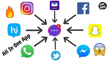How To Manage Whatsapp, Facebook, Instagram In One Place All In One Messenger App For Android😮🔥