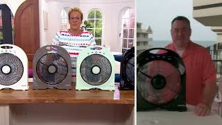 Cascade Capri 12" Portable 4-Speed Cooling Fan & Remote Control on QVC
