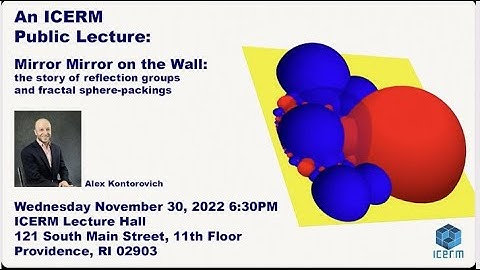 An ICERM Public Lecture: Mirror Mirror on the Wall