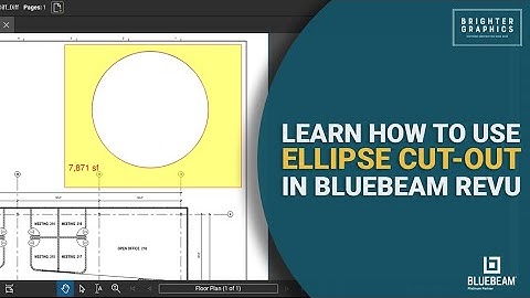 Ellipse Cut-out in Bluebeam Revu to Omit Circular or Elliptical Regions from Area Measurement
