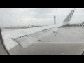 Rainy TakeOff in Miami on American Airlines 767-300