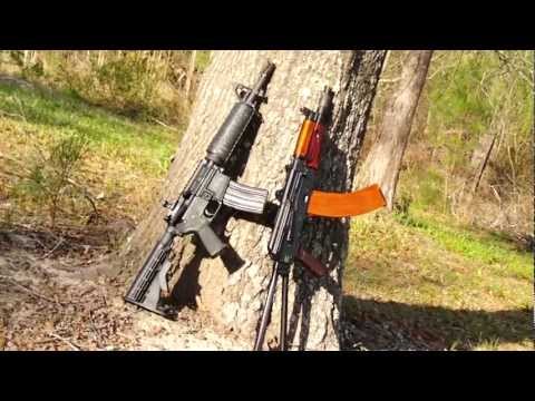 AKS-74u and M4 Commando