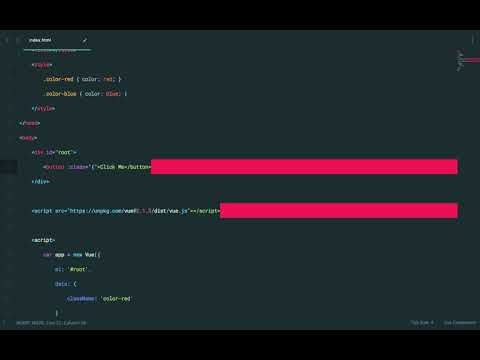 Learn Vue 2: Part 5 - Attribute and Class Name Binding