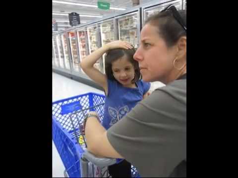 Liss and Mimi in the Supermarket