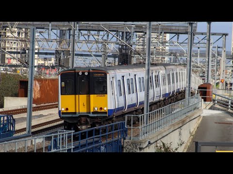 TfL Rail Class 315839 & 315837 seen Passing Stratford Portal