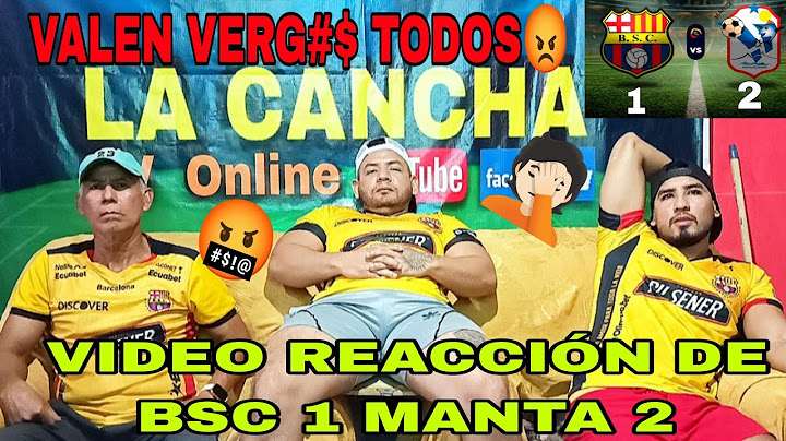 BARCELONA SC 1 MANTA FC 2 REACTION | EVERYONE IS WORTH SHAME