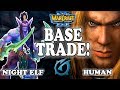 Grubby | "Base Trade!" | Warcraft 3 | NE vs HU | Concealed Hills