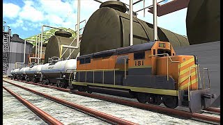Oil Tanker Train Driving Sim : Cargo Train Uphill - Grassy Level 1 screenshot 5