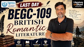 BEGC 109 important questions | British Romantic Literature | Exam June 2026 #ignou