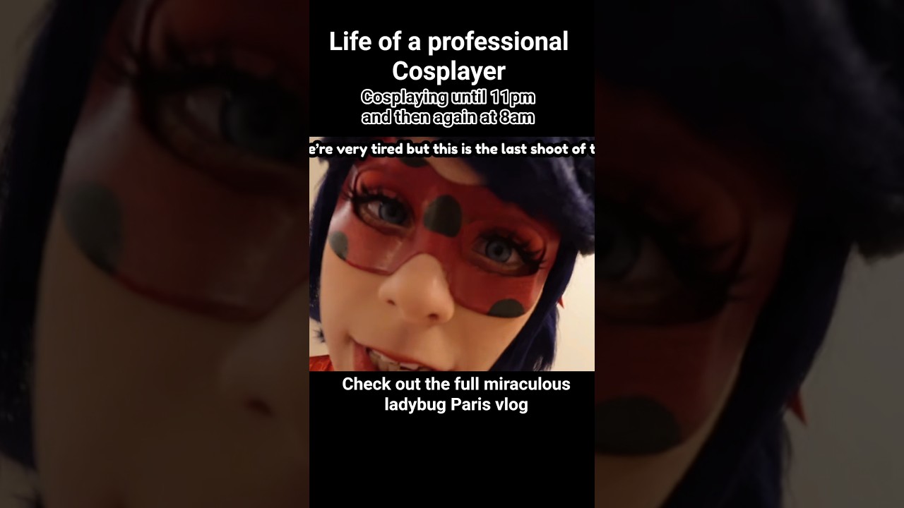 life of a professional Cosplayer #miraculousladybug #cosplay #comiccon #ladybug #vlog