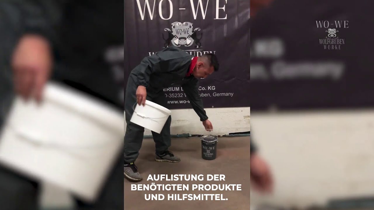 Verarbeitungsanleitung von unserer W700 Bodenfarbe