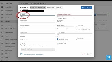 Add a device to payboxtimer and start processing credit card payments from master card and visa