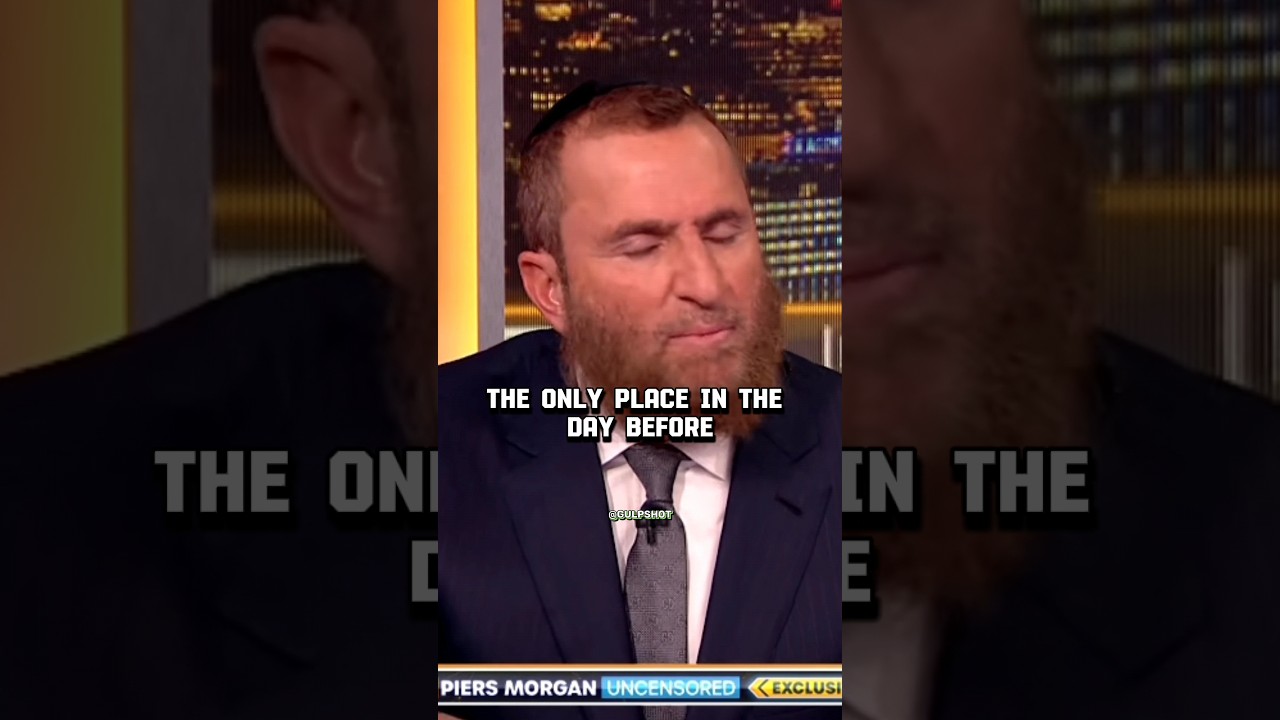 Rabbi Shmuley Boteach CAUGHT LYING on Piers Morgan Uncensored #shorts