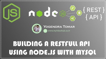 Building a Node JS Rest full API with MYSQL for Beginners | Part- 1  | NodeJS