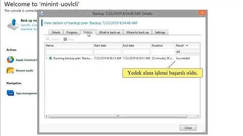 Acronis Backup Advanced 11.7.50230 İle Yedek Al ve Yükle