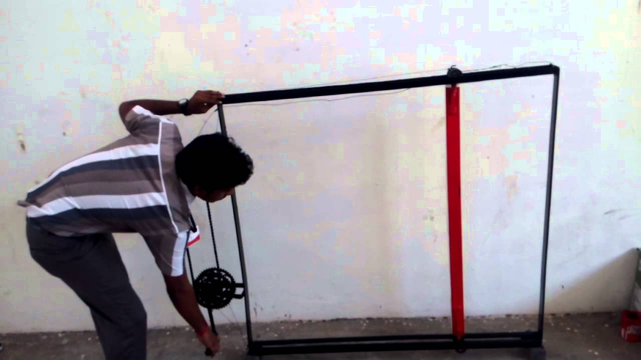 blackboard cleaning mechanism using handle YouTube