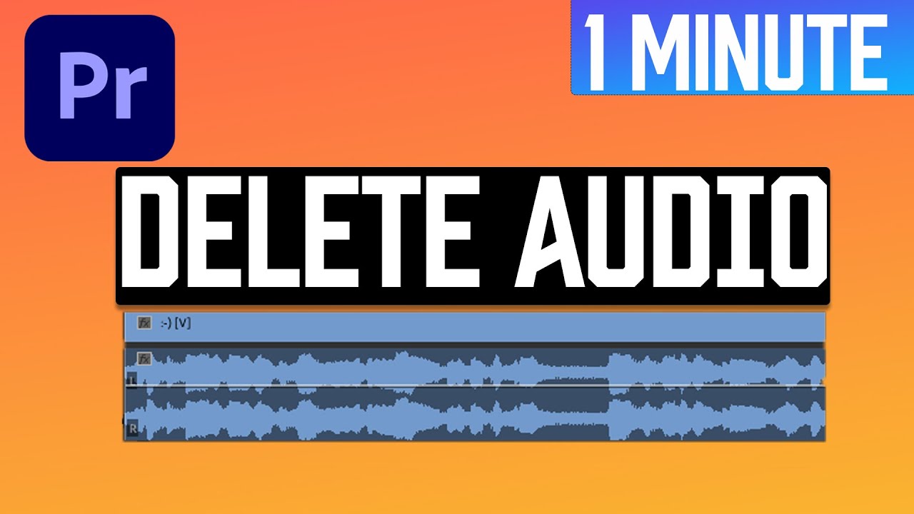 How To Separate AUDIO From VIDEO In Premiere Pro - YouTube