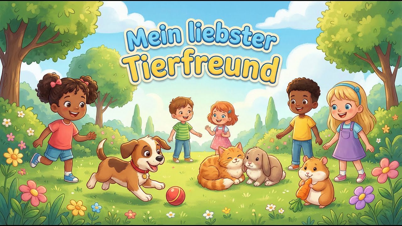 Mein liebster Tierfreund 🐶🐱🐹 | Kinderlied zum Mitsingen & Tanzen
