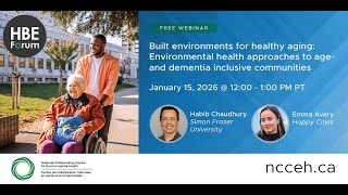 Environmental health approaches to age- and dementia inclusive communities