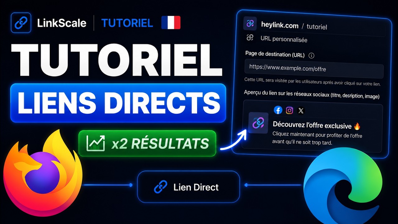 Créer un LIEN DIRECT avec LinkScale - Tutoriel 2025 🇫🇷
