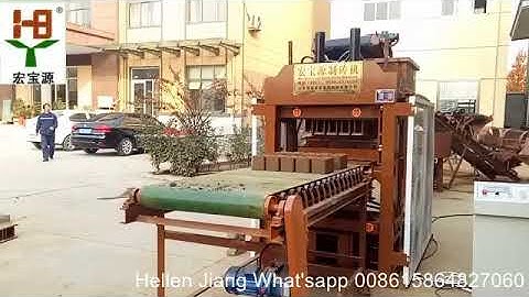 full automatic interlocking block making machine HBY4-10  clay mud brick machine