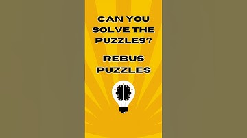 All you have is 5 seconds to solve them. #shorts #fyp #quiz #rebus #puzzle