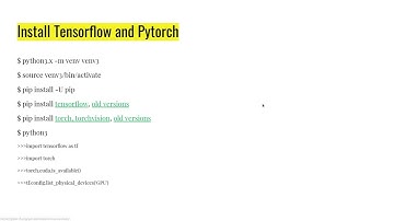 Ep10 Deep Learning Course- Installing Tensorflow and Pytorch with GPU support