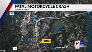 Man dead after motorcycle crash in Worcester