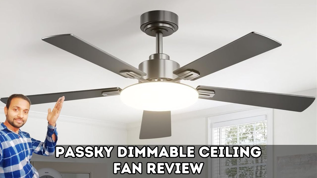 Обзор нового потолочного вентилятора Passky Dimmable — энергоэффективный, реверсивный и идеальное...