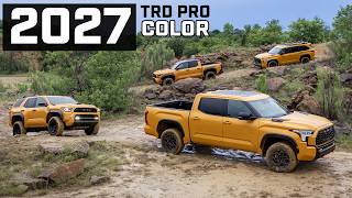 The 2027 Toyota TRD PRO Colors:  Honeycomb and Hot Honey...