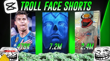 How To Make Viral Troll Face Shorts with Mobile! (Full Guide💲)