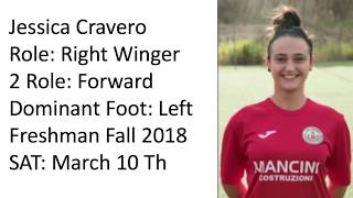 COMMITTED: Jessica Cravero Right Winger/Forward Freshman Fall 2018 SAT March 10th