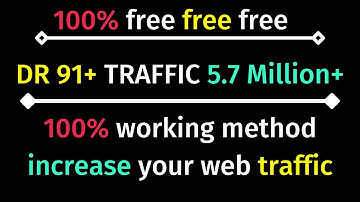 How To Increase Free Real Organic Instant Website Traffic Without Seo 2021 Free Blog Website Traffic