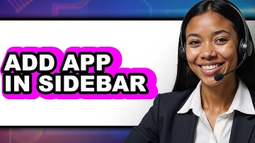 How to Add App in Sidebar (Easy Method)
