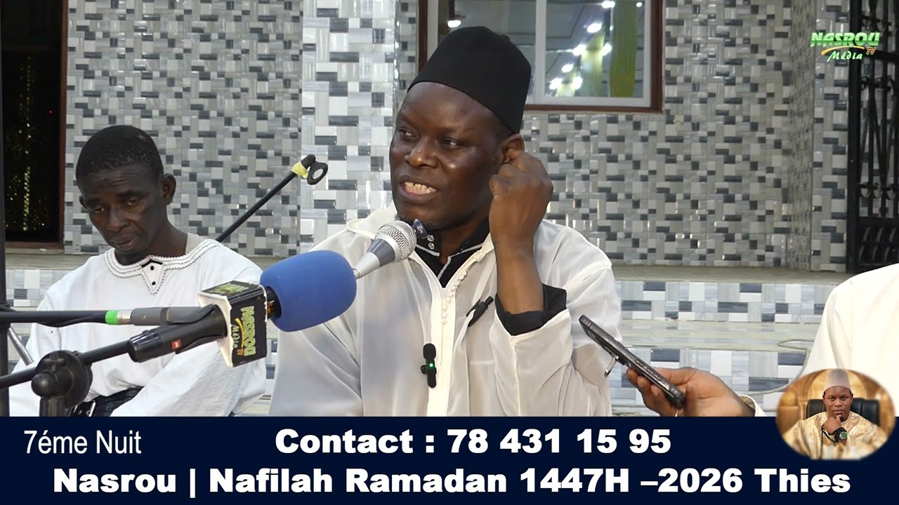 Causerie de Serigne Assane Kane Nasrou Nafila Ramadan 1447 – 7ém Nuit 🌙 | Grande Mosquée de Nasrou