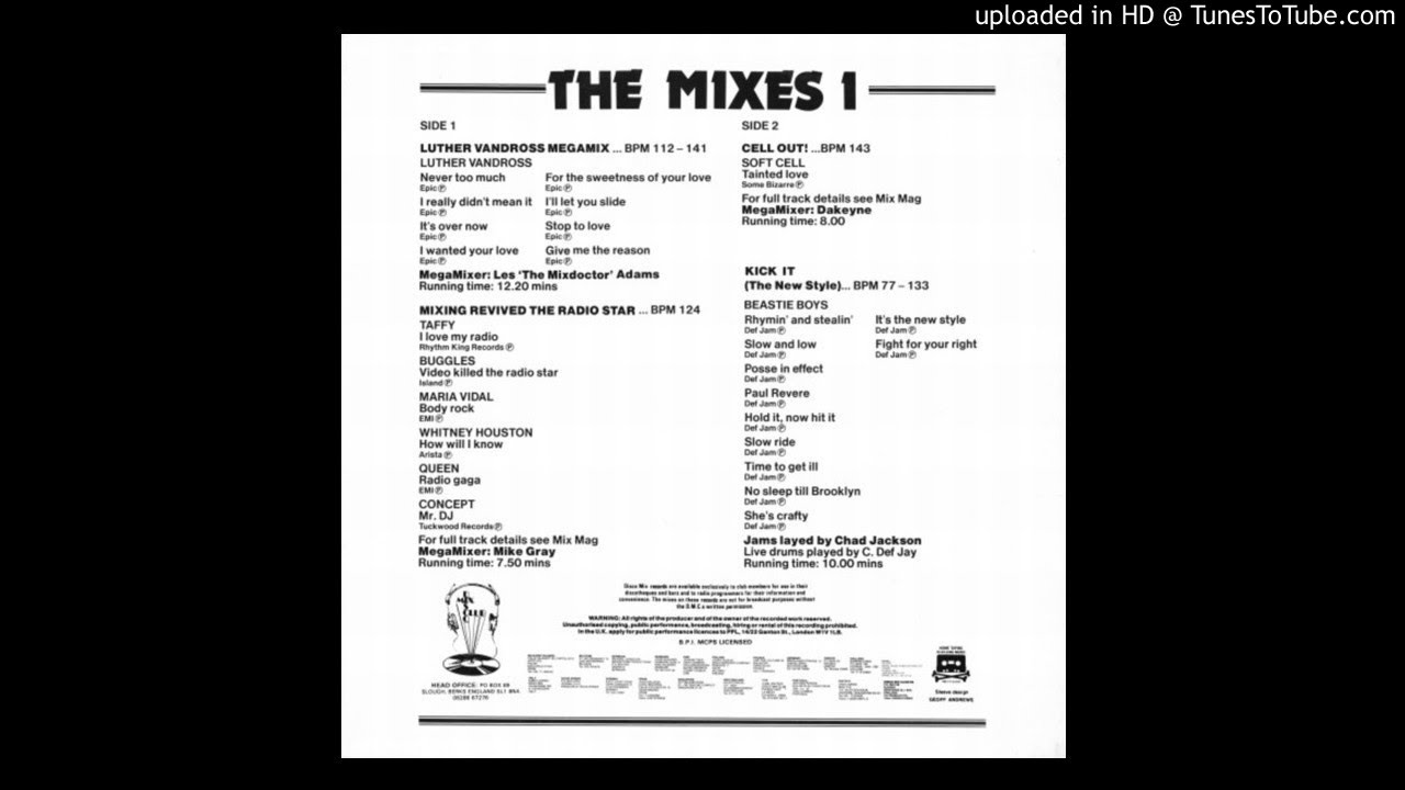 ルーサー・ヴァンドロス　Stop To Love / DMC Megamix DMC Luther Vandross - Megamix (By Les 'The Mixdoctor' Adams