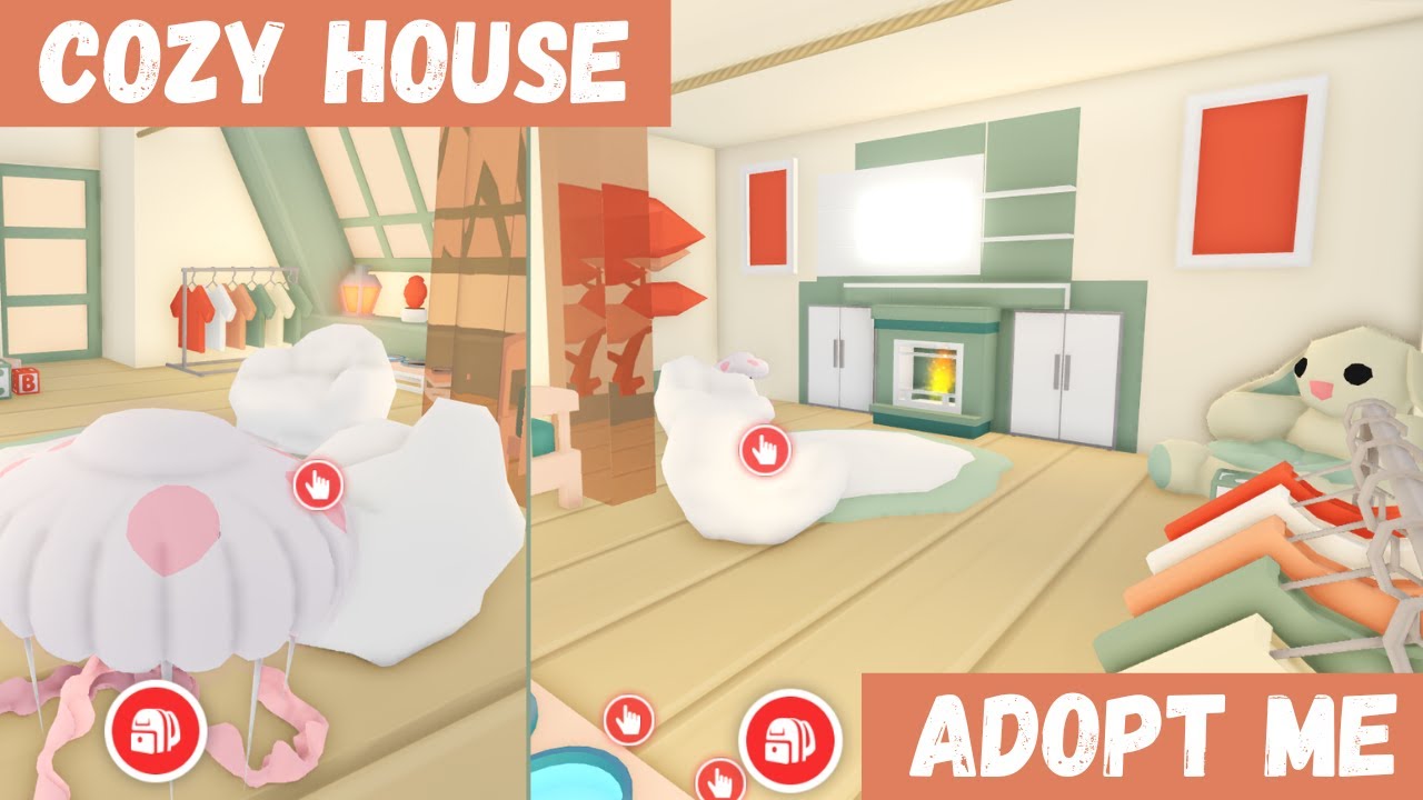 Cozy Pastel Bedroom Design | Roblox Adopt Me Speed-build - YouTube