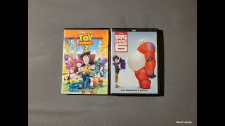Toy Story 3 2010 DVD and Big Hero 6 2015 DVD 1-6-26 