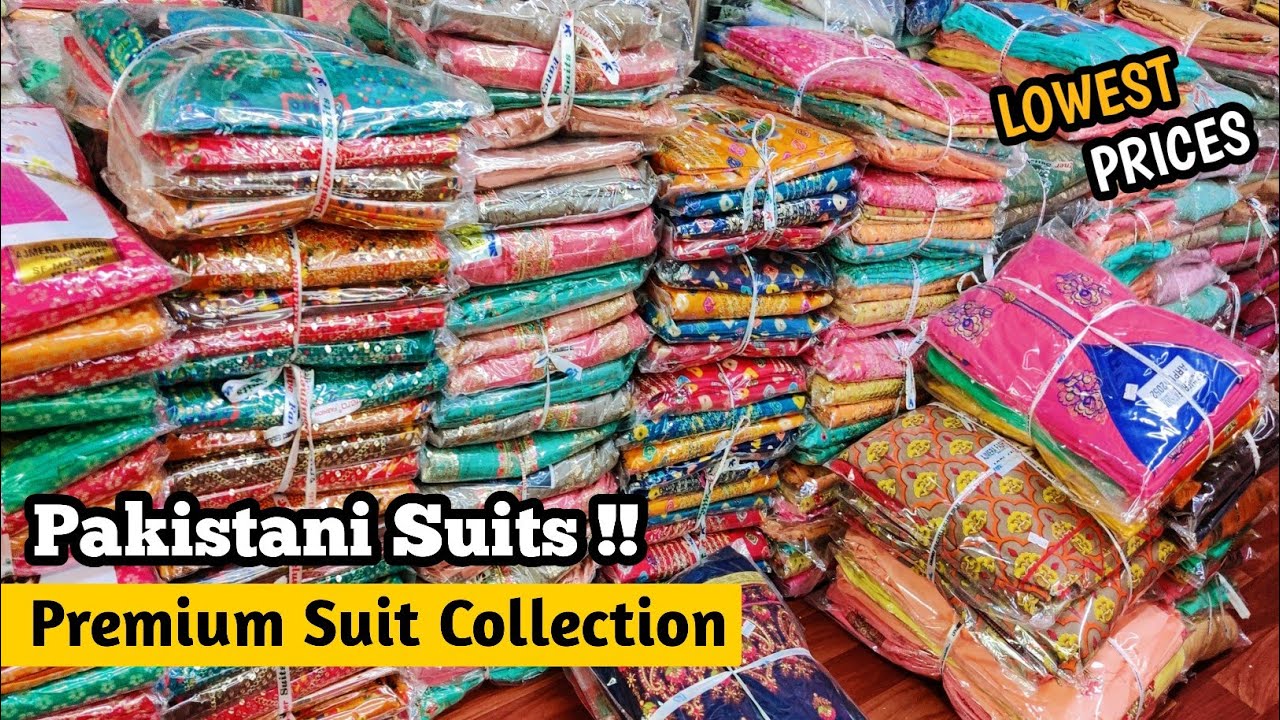 सबसे सस्ते दाम पे Pakistani Suits Collection Cotton Suits Wholesale