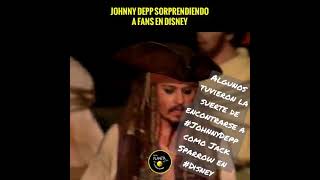 Algunos tuvieron la suerte de encontrarse a #JohnnyDepp como Jack Sparrow en #Disney