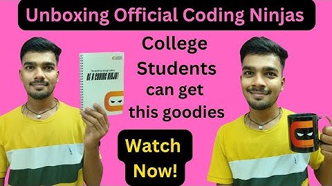 Unboxing Coding Ninjas Merchandises | Goodies and Swags For College Students | Learn & Earn Program