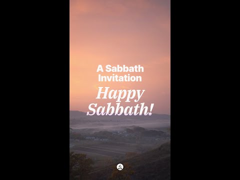 A Sabbath Invitation