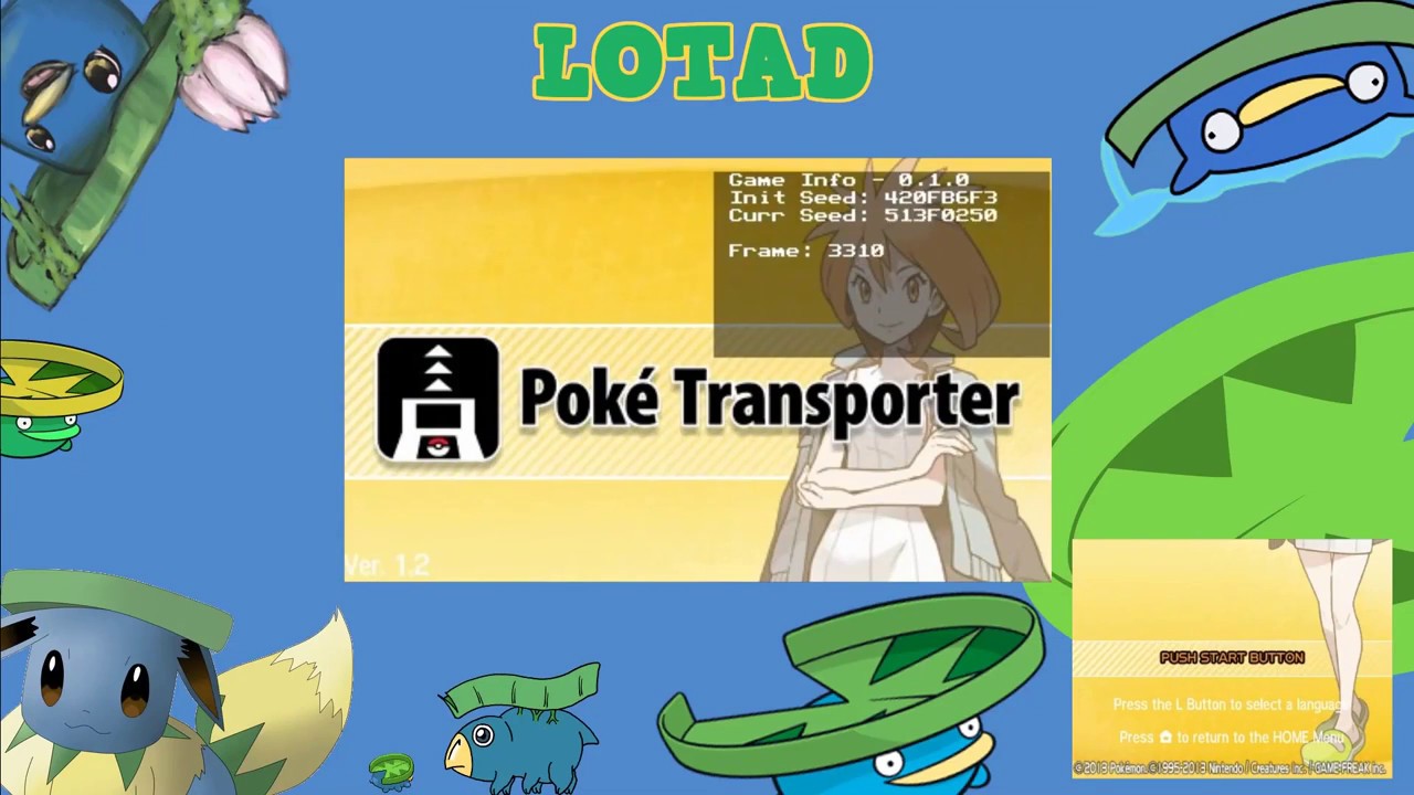 Poké Transporter RNG using PokeCalc NTR 