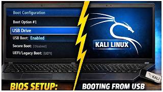Для включения загрузки с USB (Kali Linux) необходимо изменить настройки BIOS.