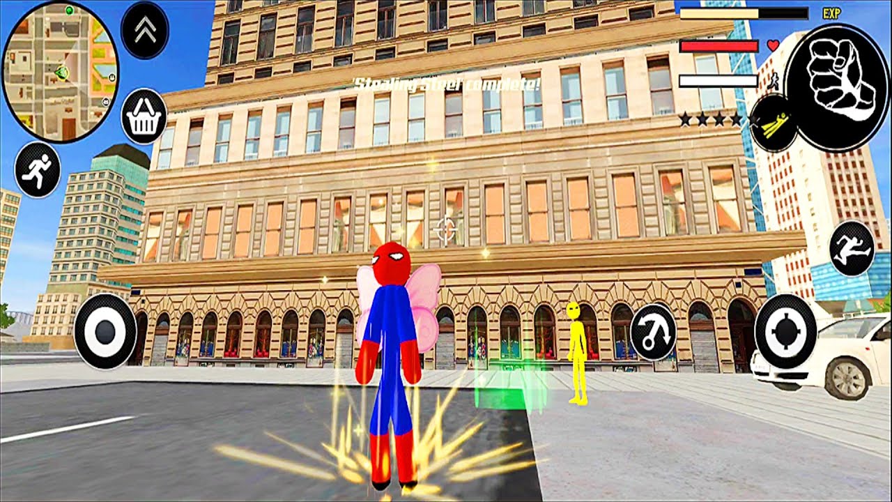 Spider Stickman Rope Hero # Superhero Outfit Gameplay
